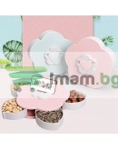 Кутия с 5 отделения за сладки или бижута